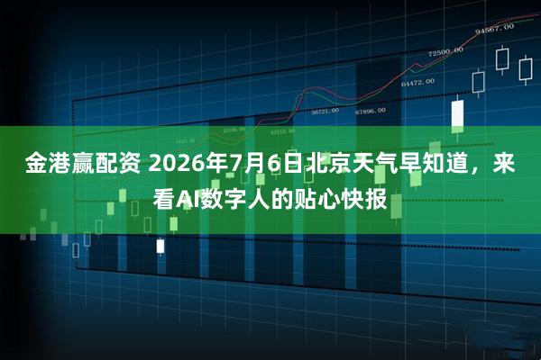 金港赢配资 2026年7月6日北京天气早知道，来看AI数字人的贴心快报